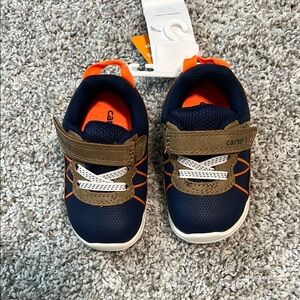 NWT Carter's Blue and Orange Sneakers Casual Comfort